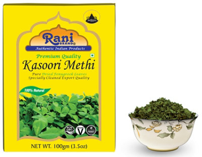 Rani Brand Authentic Indian Products - Fenugreek Leaves Dried (Kasoori Methi) - 3.5oz (100g) - Image 4