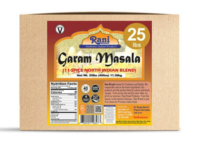 Rani Brand Authentic Indian Products -  Garam Masala Indian 11-Spice Blend 25lbs (400oz) 11.36kg, Bulk Box - Image 1