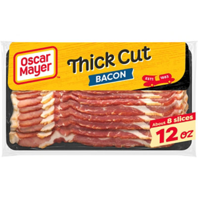 Oscar Mayer Naturally Hardwood Smoked Thick Cut Bacon - 12 Oz - Image 1