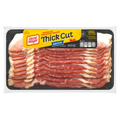 Oscar Mayer Naturally Hardwood Smoked Thick Cut Bacon - 12 Oz - Image 1