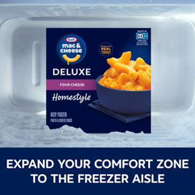 Kraft Deluxe Frozen Meal Four Cheese Mac & Cheese Macaroni and Cheese Dinner - 12 Oz - Image 4