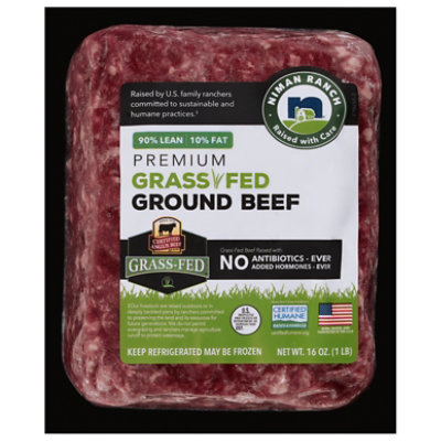 Niman Ranch 90% Lean 10% Fat Ground Beef - 16 Oz - Image 1