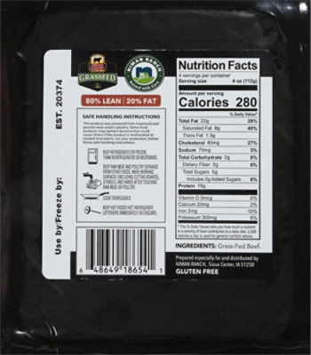 Niman Ranch Ground 80% Lean Cab - 16 Oz - Image 4