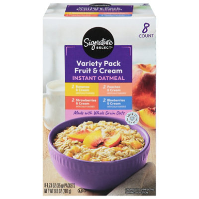 Signature Select Fruit And Cream Instant Oatmeal - 9.8 Oz - Image 3