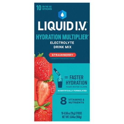 Liquid I.V Hydration Multiplier Strawberry Drink Mix - 10 Count - Image 3