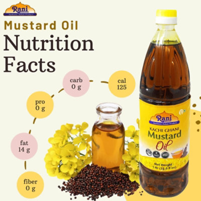 Rani Authentic Indian Brand - Mustard Oil (Kachi Ghani) 6.76 Ounce (200ml) - Image 3