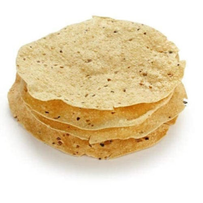 Rani Authentic Indian Brand - Pappadums (Indian Lentil Wafer Snack) Green Chilli Papad 7oz (200g) Approximately 15pc, 7 inches - Image 3