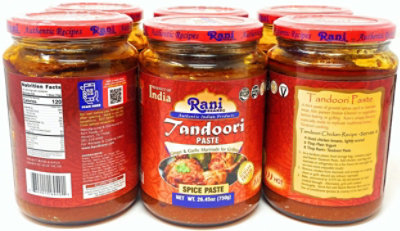 Rani Authentic Indian Brand - Tandoori Paste (No Colors) 26.5oz (750g) Glass Jar (Pack of 5 +1 Free) - Image 2