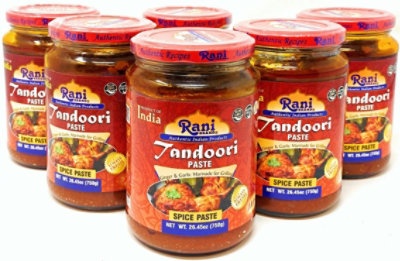 Rani Authentic Indian Brand - Tandoori Paste (No Colors) 26.5oz (750g) Glass Jar (Pack of 5 +1 Free) - Image 1