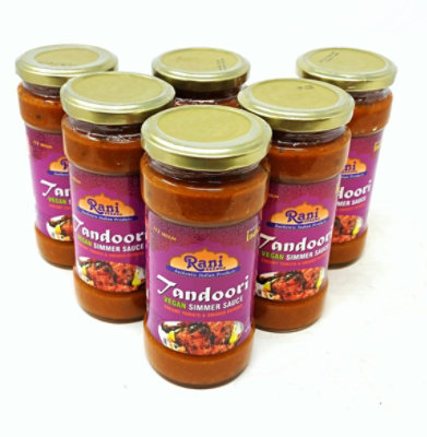 Rani Authentic Indian Brand - Tandoori Vegan Simmer Sauce (Creamy Tomato & Smoked Paprika) 14oz (400g) Glass Jar (Pack of 5 +1 FREE) - Image 2