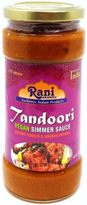 Rani Authentic Indian Brand - Tandoori Vegan Simmer Sauce (Creamy Tomato & Smoked Paprika) 14oz (400g) Glass Jar (Pack of 5 +1 FREE) - Image 3