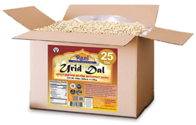 Rani Authentic Indian Brand - Urid/Urad Dal (Split Matpe Beans Skinless) Indian Lentils 400oz (25lbs) 11.36kg Bulk Box - Image 3