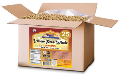 Rani Authentic Indian Brand - Yellow Peas Whole, Dried (Vatana, Matar) 400oz (25lbs) 11.36kg Bulk Box - Image 4