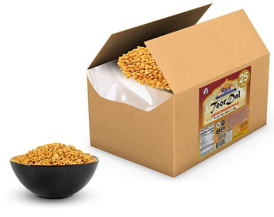 Rani Authentic Indian Brand - Toor Dal (Split Pigeon Peas) 400oz (25lbs) 11.36kg Bulk Box - Image 3