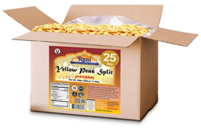 Rani Authentic Indian Brand - Yellow Peas Split, Dried (Vatana, Matar) 400oz (25lbs) 11.36kg Bulk Box - Image 4