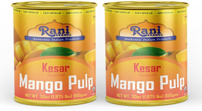 Rani Authentic Indian Brand - Mango Pulp Puree (Kesar Sweetened) 30oz (1.875lbs) 850g (Pack of 2) - Image 1
