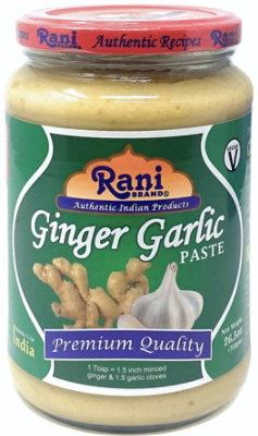 Rani Authentic Indian Brand - Ginger Garlic Cooking Paste 26.5oz (750g) Glass Jar - Image 1