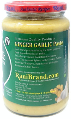 Rani Authentic Indian Brand - Ginger Garlic Cooking Paste 26.5oz (750g) Glass Jar - Image 3
