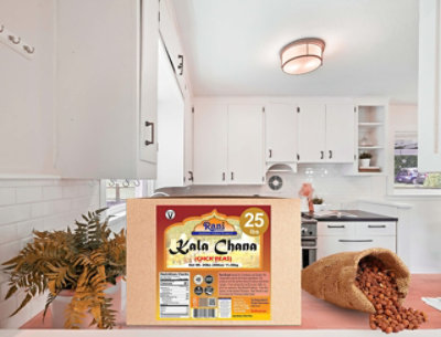 Rani Authentic Indian Brand - Kala Chana (Desi Chickpeas Chana with skin) 400oz (25lbs) 11.36kg Bulk Box - Image 4