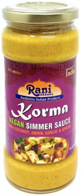 Rani Authentic Indian Brand - Korma Vegan Simmer Sauce (Rich Coconut, Onion, Garlic & Spices) 14oz (400g) Glass Jar (Pack of 5 +1 FREE) - Image 3