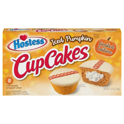 Hostess Iced Pumpkin Flavored Cupcakes - 8-11.57 Oz - Image 1