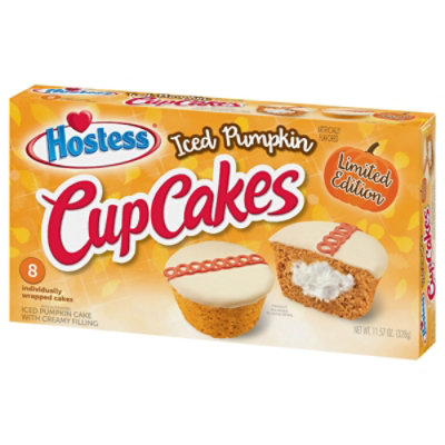 Hostess Iced Pumpkin Flavored Cupcakes - 8-11.57 Oz - Image 2