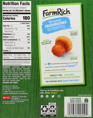 Farm Rich Breaded Mushrooms - 17 Oz - Image 8