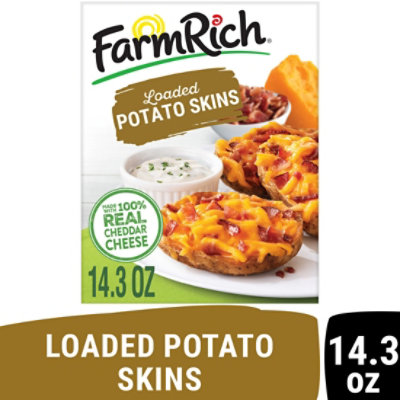 Farm Rich Loaded Potato Skins Hand Stuffed With Cheddar Cheese And Bacon - 14.3 Oz - Image 2