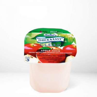 Hormel Thick & Easy Clear Nectar Consistency Apple Thickened Beverage, 4-ounce Cup, 24 Count - Image 2