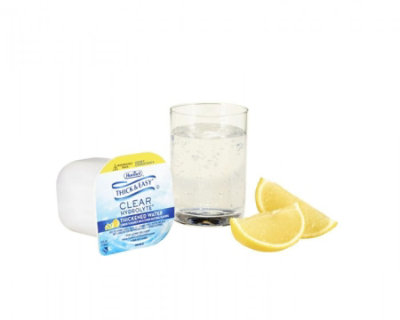 Hormel Thick & Easy Hydrolyte Honey Consistency Lemon Thickened Water, 4-ounce Cup, 24 Count - Image 1