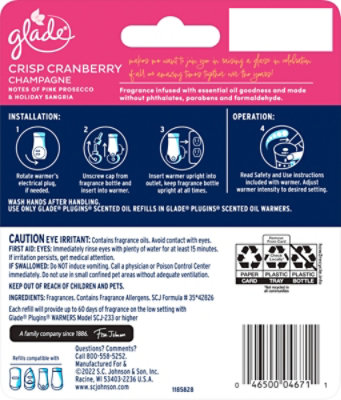 Glade Piso Crisp Cranberry Champagne Refill - 2-.67 Fl. Oz. - Image 7