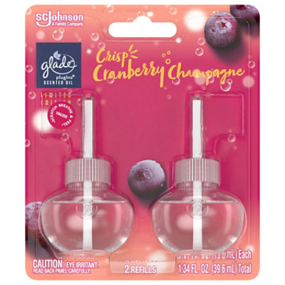 Glade Piso Crisp Cranberry Champagne Refill - 2-.67 Fl. Oz. - Image 1