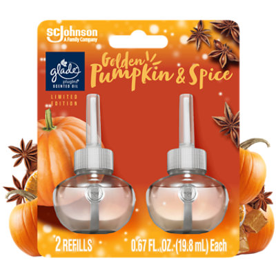 Glade Piso Golden Pumpkin & Spice Refill - 2-.67 Fl. Oz. - Image 2