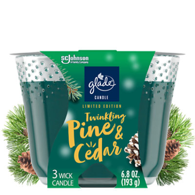 Glade Twinkling Pine & Cedar Scented Candle - 6.8 Oz - Image 2