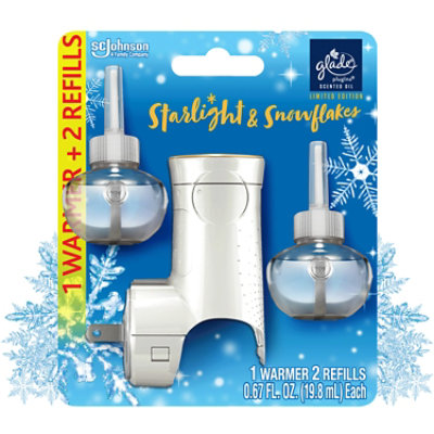 Glade Piso Plus Warmer Starlight & Snowflakes Refill- 2-.67 Fl. Oz. - Image 1