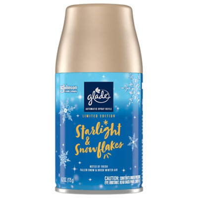 Glade Starlight & Snowflakes Auto Spray Refill - 6.2 Oz