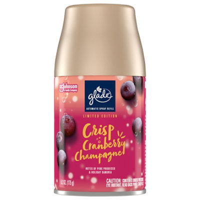 Glade Crisp Cranberry Champagne Auto Spray Refill - 6.2 Oz - Image 3