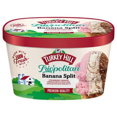 Turkey Hill Premium Banana Split Ice Cream - 46 Fl. Oz. - Image 1