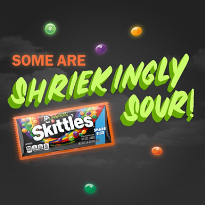SKITTLES Shriekers Sour Chewy Halloween Candy Share Size Bag - 3.6 Oz - Image 3