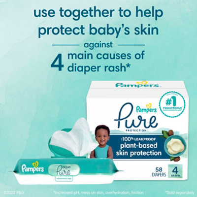 Pampers Aqua Pure Sensitive Baby Wipes 8 Pop Top - 448 Count - Image 5