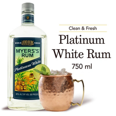 Myers's Platinum White Rum 80 Proof - 750 Ml - Image 3