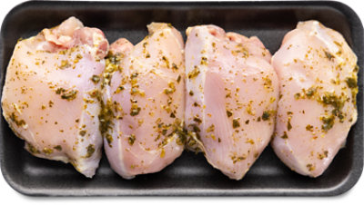 Chicken Thighs Boneless Roasted Hatch Chili Tequila Up To 10% Solution - LB - Image 1