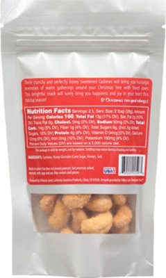 Maisie Jane's Honey Glazed O Christmas Tree Nuts Cashews - 2.5 Oz - Image 6