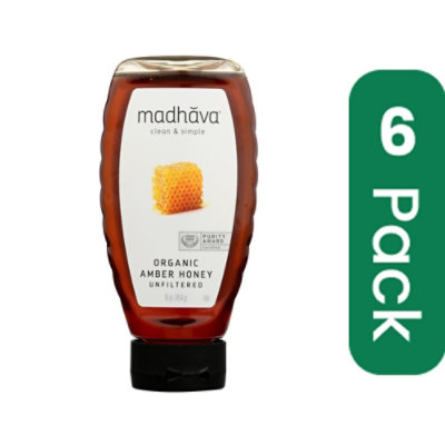 Madhava Honey - Honey Lt Amber Squz - 16 oz (Pack of 6) - Image 1