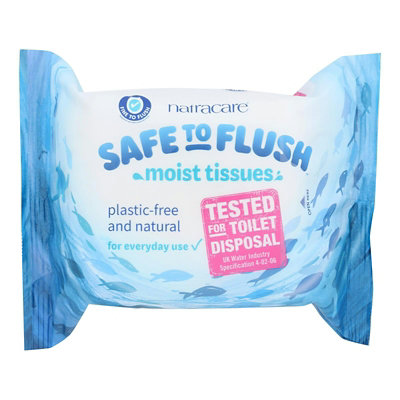 Natracare - Moist Tissue Safe 2 Flush -30 CT - Image 1