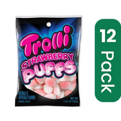 Trolli Strawberry Puff Gummy Candy - 4.25 Ounce (Pack of 12) - Image 1