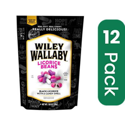 Wiley Wallaby Outback Beans Liquorice - 7.05 Ounce (Pack of 12) - Image 1