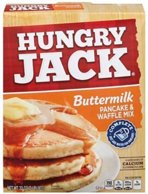 Hungry Jack Complete Buttermilk Pancake and Waffle Mix - 32 Ounce (Pack of 6) - Image 1