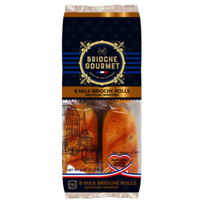 Brioche Gourmet Rolls Milk 8ct - 9.8 OZ - Image 1