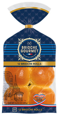 Brioche Gourmet Rolls 12ct - 16.9 OZ - Image 1
